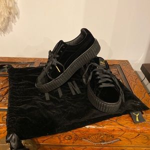 Brand New Fenty Puma Black Velvet Creepers